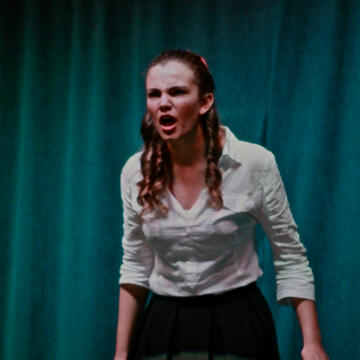 Jennelope performing in a middle school play. (2013) Jennelope performing in a middle school play. (2013)